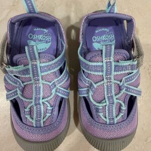 OshKosh B'gosh Kids Lavender and Aqua Outdoor/Water Sandals